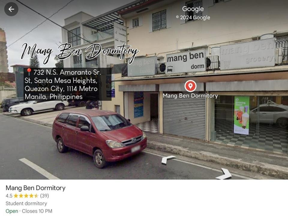 Mang Ben Dormitory Quezon City Εξωτερικό φωτογραφία